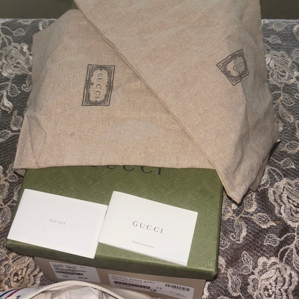 Gucci White Sneakers with Red and Blue Accents. Accepting all offers! - Picture 2 of 11